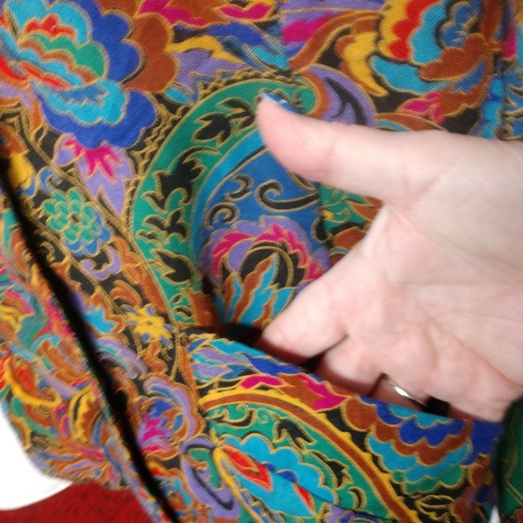 Gene Ewing Nehru button up top size 8 - Picture 3 of 8